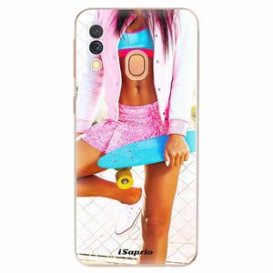 Odolné silikonové pouzdro iSaprio - Skate girl 01 - Samsung Galaxy A40 obraz