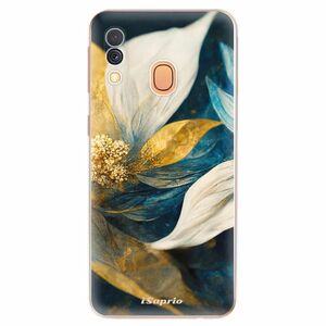 Odolné silikonové pouzdro iSaprio - Gold Petals - Samsung Galaxy A40 obraz