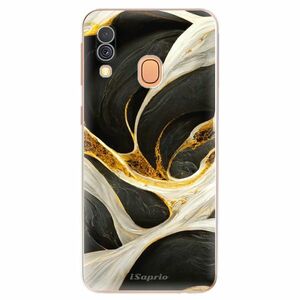 Odolné silikonové pouzdro iSaprio - Black and Gold - Samsung Galaxy A40 obraz