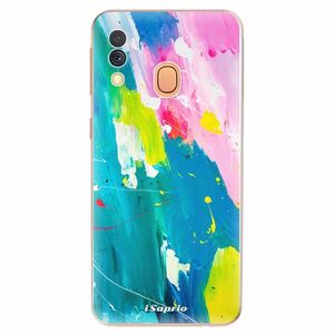 Odolné silikonové pouzdro iSaprio - Abstract Paint 04 - Samsung Galaxy A40 obraz