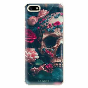 Odolné silikonové pouzdro iSaprio - Skull in Roses - Huawei Y5 2018 obraz