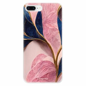 Odolné silikonové pouzdro iSaprio - Pink Blue Leaves - iPhone 8 Plus obraz