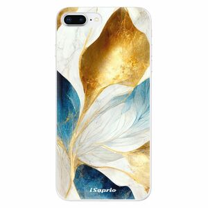 Odolné silikonové pouzdro iSaprio - Blue Leaves - iPhone 8 Plus obraz