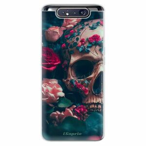 Odolné silikonové pouzdro iSaprio - Skull in Roses - Samsung Galaxy A80 obraz