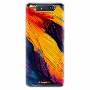 Odolné silikonové pouzdro iSaprio - Orange Paint - Samsung Galaxy A80 obraz
