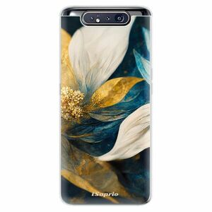 Odolné silikonové pouzdro iSaprio - Gold Petals - Samsung Galaxy A80 obraz