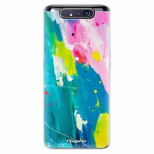 Odolné silikonové pouzdro iSaprio - Abstract Paint 04 - Samsung Galaxy A80 obraz