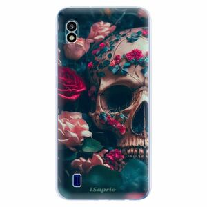 Odolné silikonové pouzdro iSaprio - Skull in Roses - Samsung Galaxy A10 obraz