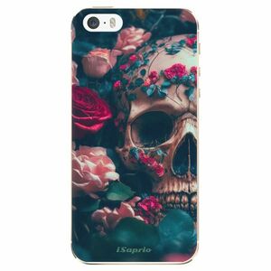 Odolné silikonové pouzdro iSaprio - Skull in Roses - iPhone 5/5S/SE obraz