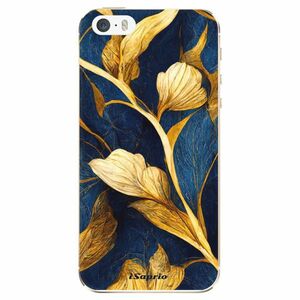 Odolné silikonové pouzdro iSaprio - Gold Leaves - iPhone 5/5S/SE obraz