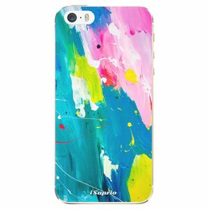 Odolné silikonové pouzdro iSaprio - Abstract Paint 04 - iPhone 5/5S/SE obraz