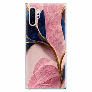 Odolné silikonové pouzdro iSaprio - Pink Blue Leaves - Samsung Galaxy Note 10+ obraz