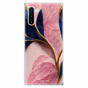 Odolné silikonové pouzdro iSaprio - Pink Blue Leaves - Samsung Galaxy Note 10 obraz