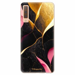 Odolné silikonové pouzdro iSaprio - Gold Pink Marble - Samsung Galaxy A7 (2018) obraz