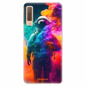 Odolné silikonové pouzdro iSaprio - Astronaut in Colors - Samsung Galaxy A7 (2018) obraz