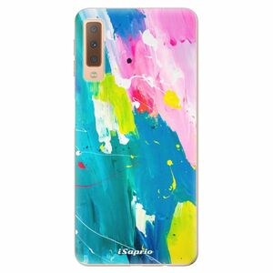 Odolné silikonové pouzdro iSaprio - Abstract Paint 04 - Samsung Galaxy A7 (2018) obraz
