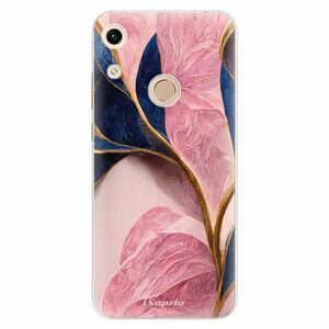 Odolné silikonové pouzdro iSaprio - Pink Blue Leaves - Huawei Honor 8A obraz