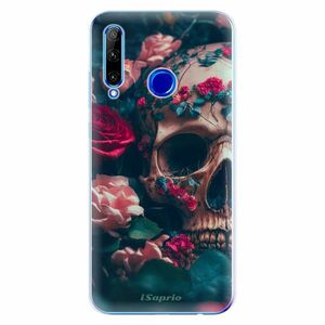 Odolné silikonové pouzdro iSaprio - Skull in Roses - Huawei Honor 20 Lite obraz