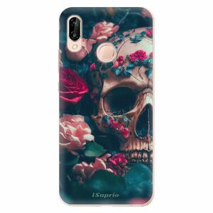 Odolné silikonové pouzdro iSaprio - Skull in Roses - Huawei P20 Lite obraz