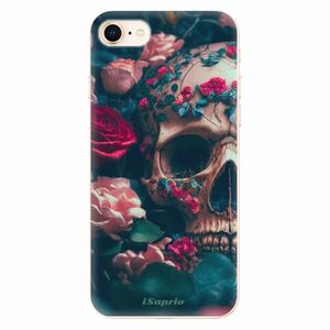 Odolné silikonové pouzdro iSaprio - Skull in Roses - iPhone 8 obraz