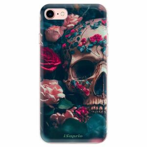 Odolné silikonové pouzdro iSaprio - Skull in Roses - iPhone 7 obraz