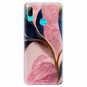 Odolné silikonové pouzdro iSaprio - Pink Blue Leaves - Huawei P Smart 2019 obraz