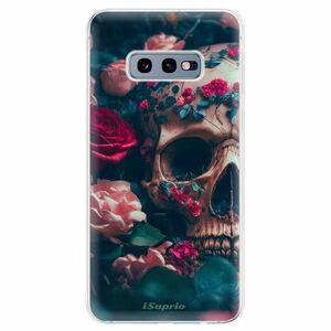 Odolné silikonové pouzdro iSaprio - Skull in Roses - Samsung Galaxy S10e obraz