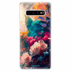 Odolné silikonové pouzdro iSaprio - Flower Design - Samsung Galaxy S10+ obraz