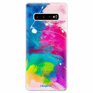 Odolné silikonové pouzdro iSaprio - Abstract Paint 03 - Samsung Galaxy S10+ obraz