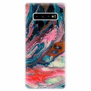 Odolné silikonové pouzdro iSaprio - Abstract Paint 01 - Samsung Galaxy S10+ obraz