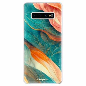 Odolné silikonové pouzdro iSaprio - Abstract Marble - Samsung Galaxy S10+ obraz