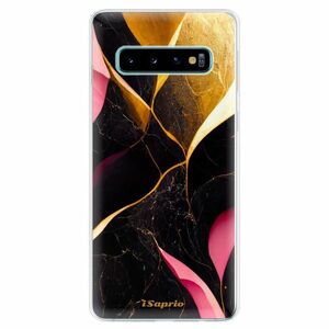 Odolné silikonové pouzdro iSaprio - Gold Pink Marble - Samsung Galaxy S10 obraz