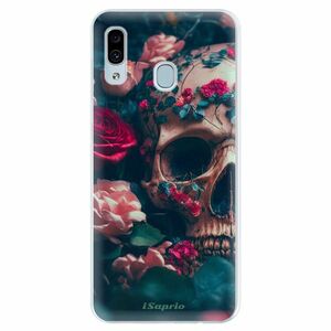 Silikonové pouzdro iSaprio - Skull in Roses - Samsung Galaxy A30 obraz