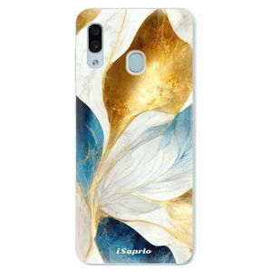 Silikonové pouzdro iSaprio - Blue Leaves - Samsung Galaxy A30 obraz