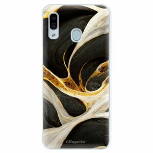 Silikonové pouzdro iSaprio - Black and Gold - Samsung Galaxy A30 obraz