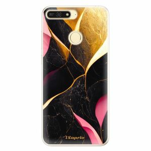 Silikonové pouzdro iSaprio - Gold Pink Marble - Huawei Honor 7A obraz