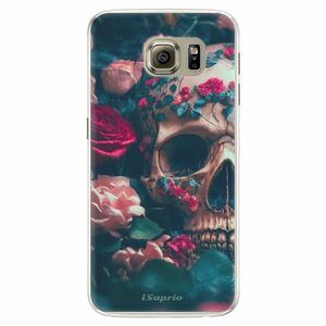 Silikonové pouzdro iSaprio - Skull in Roses - Samsung Galaxy S6 Edge obraz