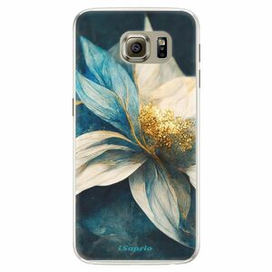 Silikonové pouzdro iSaprio - Blue Petals - Samsung Galaxy S6 Edge obraz