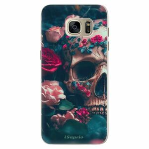 Silikonové pouzdro iSaprio - Skull in Roses - Samsung Galaxy S7 Edge obraz