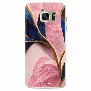 Silikonové pouzdro iSaprio - Pink Blue Leaves - Samsung Galaxy S7 obraz
