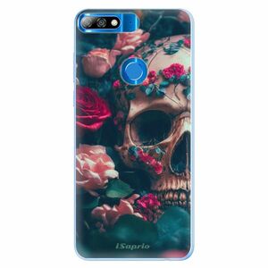 Silikonové pouzdro iSaprio - Skull in Roses - Huawei Y7 Prime 2018 obraz