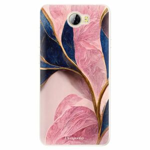 Silikonové pouzdro iSaprio - Pink Blue Leaves - Huawei Y5 II / Y6 II Compact obraz