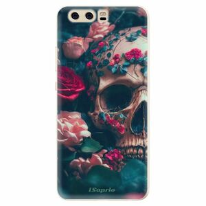 Silikonové pouzdro iSaprio - Skull in Roses - Huawei P10 obraz