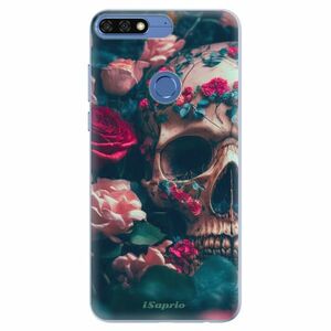 Silikonové pouzdro iSaprio - Skull in Roses - Huawei Honor 7C obraz