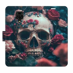 Flipové pouzdro iSaprio - Skull in Roses 02 - Xiaomi Redmi Note 9 Pro / Note 9S obraz