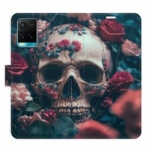Flipové pouzdro iSaprio - Skull in Roses 02 - Vivo Y21 / Y21s / Y33s obraz
