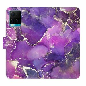 Flipové pouzdro iSaprio - Purple Marble - Vivo Y21 / Y21s / Y33s obraz