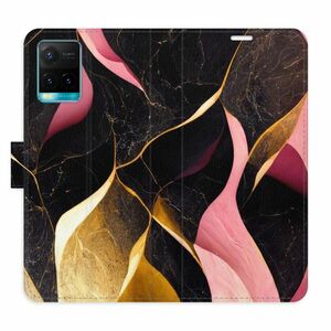 Flipové pouzdro iSaprio - Gold Pink Marble 02 - Vivo Y21 / Y21s / Y33s obraz