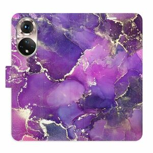 Flipové pouzdro iSaprio - Purple Marble - Honor 50 / Nova 9 obraz