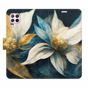 Flipové pouzdro iSaprio - Gold Flowers - Huawei P40 Lite obraz